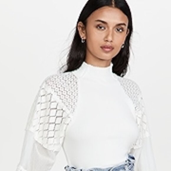 Small - Free People "Love Too Much Top" in White - Picture 2 of 14